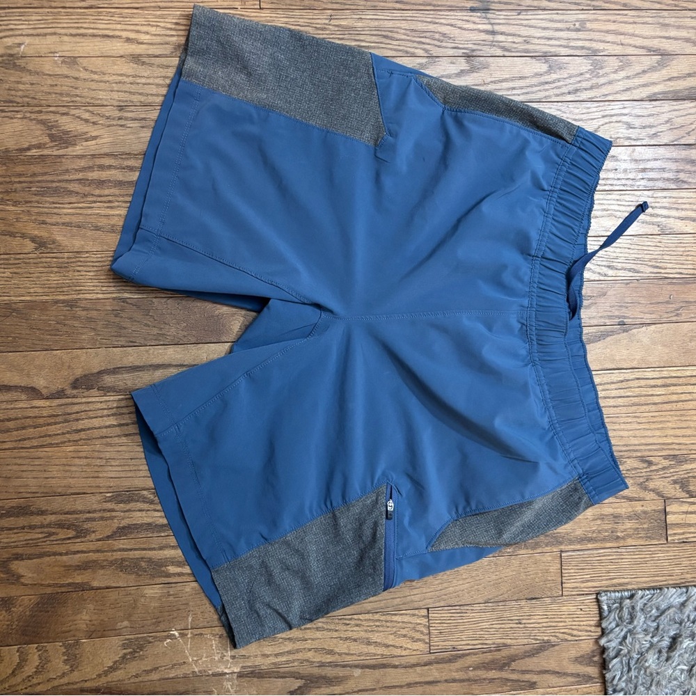 Eddie Bauer Blue and Gray Athletic Shorts